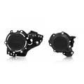 Acerbis X-Power Engine Covers - Husqvarna TC250 2019-22, TE-I 2020-22, KTM SX250 2019-22, XC TPI 2020-23 - Black, Black