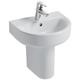 Concept Arc Handrinse Basin and Semi Pedestal 450mm Wide 1 Tap Hole - Ideal Standard