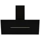 Shy-Blk-90 Tempered Glass Chimney Cooker Hood (W)89.8Cm - Black