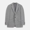 Grey Multi Check Linen Blend Barrington Blazer