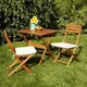 Blooma Worcester Cream Wooden Table & Chair Set