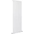 Blyss Wickham White Vertical Designer Radiator, (W)600mm X (H)1800mm