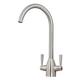 Marlo Kitchen Sink Mixer Tap Dual Handle - Brushed Nickel - Orbit