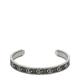 Gucci Sterling Silver Double G Bangle