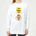 Disney Chip 'N' Dale The Funny One Women's Sweatshirt - White - XXL - White