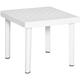 Outsunny - Garden End Table Outdoor Square Accent Coffee Table for Drink Snack - White
