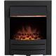 Adam - Colorado Black Inset Electric Fire Coal Heater Heating Real Flame Effect - Black
