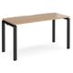 Arkos 1400mm Wooden Computer Desk In Beech With Black Legs