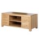 Modals Wooden Medium TV Unit In Light Solid Oak With 4 Drawers