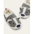 Felt Badger Slippers Grey Girls Boden