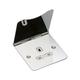 Knightsbridge - 13A 1G unswitched floor socket - polished chrome with white insert