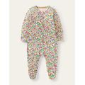 Zip Sleepsuit Multi Baby Boden, Multi Vintage Flowerbed