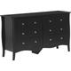 Modern French Style Chest of Drawers Storage Cabinet Sideboard Black Winchester - Black