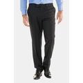 Plus Size Wool Blend Comfort Waist Comfort Fit Suit Pants, Man, black, size: 32, polyester/wool, JP1880