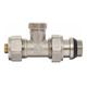 Straight Manual Return Outlet Radiator Valve 16mm pex compression fittings x 1/2 bsp