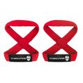 Gymreapers Figure 8 Lifting Straps for Deadlift, Powerlifting, Strongman, & Cross Training Strong Weightlifting Wrist Straps for Men, Women (Red, Small)