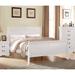 Louis Philippe Platform Bed in White