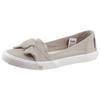Sneaker Ballerinas DOCKERS BY GERLI, Damen, Gr. 37, grau, Textil, unifarben, sportlich, Schuhe, Freizeitschuh mit auffälliger Schleife