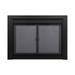 Pleasant Hearth Carlisle Fireplace Glass Door Small Black