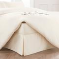 Dorma 300 Thread Count 100% Cotton Sateen Plain Cream Pleated Valance Cream