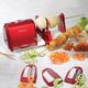 SMART Retro Red Electric Spiral Peeler Red