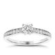 The Diamond Story 18ct White Gold 0.50ct Total Diamond Ring