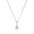 18ct White Gold 0.50ct Diamond Pear Solitaire Pendant