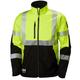 Helly Hansen Black/Green/White/Yellow Unisex Hi Vis Softshell Jacket, L