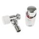 Drayton Chrome Plated Brass 1/2 in BSP to 1/2 in BSP Thermostatic Radiator Valve