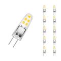 Crompton Lamps LED G4 Capsule 2W 12V AC/DC (10 Pack) Cool White Clear (10W Eqv)