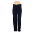 Uniqlo Jeggings - Mid/Reg Rise Straight Leg Boyfriend: Blue Bottoms - Women's Size 28 - Dark Wash