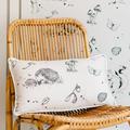 Woodland Creatures Cushion In Putty