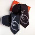 Wool Bike Print Tie