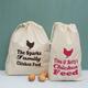 Personalised Chicken Feed Storage Sack