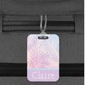 Personalised Ombre Palm Tree Leaves Luggage Tag