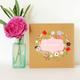 Floral Sympathy Greetings Card