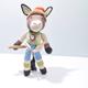 Donkey Morris Dancer Soft Toy In Organic Cotton