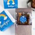 Thank You Rainbow Mini Vegan Brownie Gift