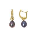 Black Pearl Earrings Designer Earrings Gift For Her