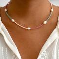 Santorini Pearl And Beaded Necklace