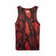 HOUSE OF HOLLAND SNAKE PRINTED VEST M Red