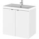 Balterley Dynamic 600mm Wall Hung Compact Door Unit with Basin - Gloss White