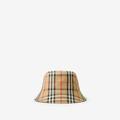 Burberry Vintage Check Technical Cotton Bucket Hat, Beige