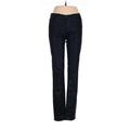 J Brand Jeggings - Mid/Reg Rise: Blue Bottoms - Women's Size 28 - Dark Wash