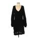 BP. Casual Dress - Sweater Dress: Black Dresses - Women's Size Small