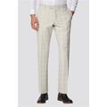 Racing Green Taupe with Berry Overcheck Slim Suit Tweed Grey Men's Suit Trousers