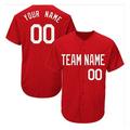 Custom Baseball Jersey Button Down Shirts Personalize Stitched Name and Number for Men Fans Tops
