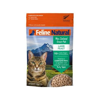 Feline Natural Lamb Grain-Free Freeze-Dried Cat Food, 11-oz bag