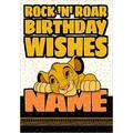 The Lion King Rock 'n' Roar Birthday Card