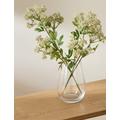 M&S Medium Teardrop Vase - Clear, Clear